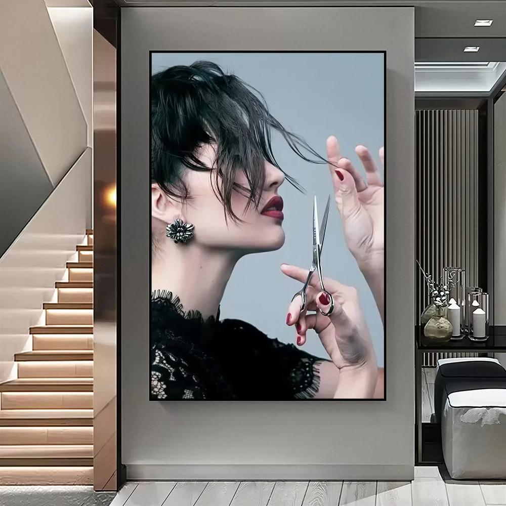 Modern Saç Salonu HD Duvar San - Interior Design Illustrated incelemesi ve fiyatı